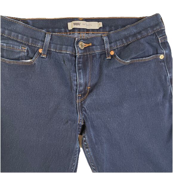 Levi's 524 Super low Jeans Dark Blue Slim Skinny size 9 Women’s - Picture 2 of 6